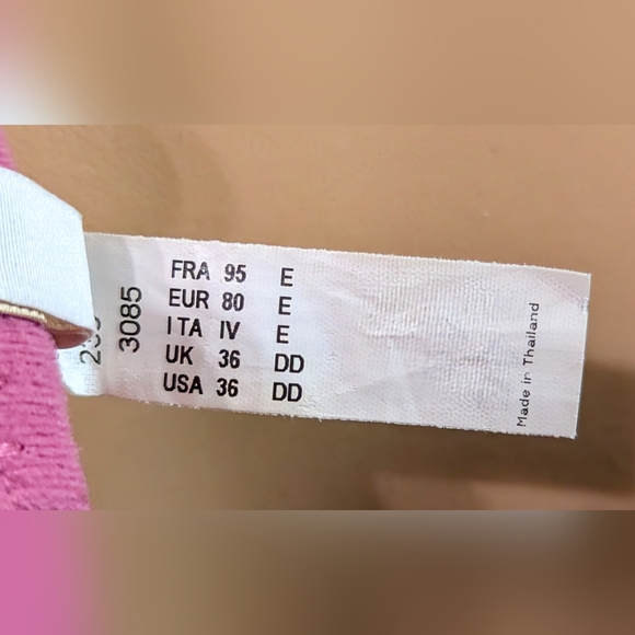 Chantelle Rive Gauche Pink Lace 36DD - Picture 7 of 8